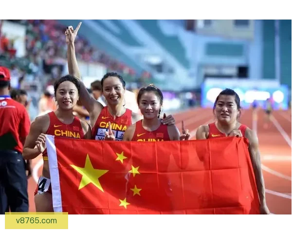 中国女子4×100米接力跑出42秒62 力压对手晋级世锦赛